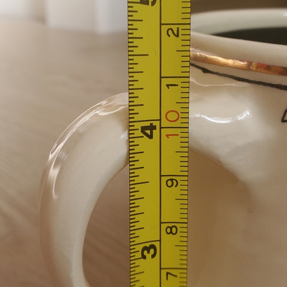 Artables Now & Zen Studio Coffee Mug Tea Let Us Be Thankful Pottery Flowers Gold - Picture 5 of 12